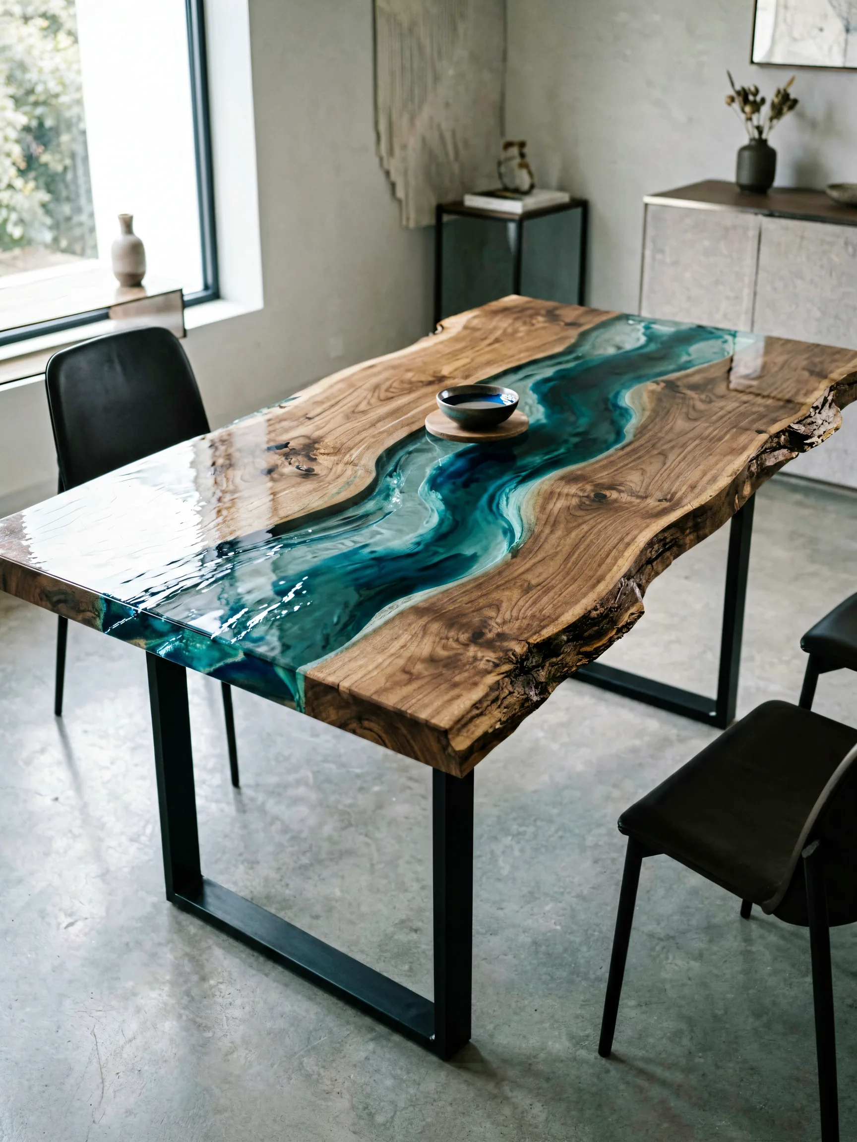 RIVERA resin river table